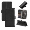 PU Leather Wallet Case for Moto G Stylus (2021) – Black