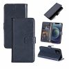 PU Leather Wallet Case for Moto G Stylus (2021) – Navy Blue