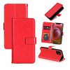 PU Leather Wallet Case for Moto G Pure – Red