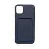 Soft Silicone Shockproof Case with Card Slot for iPhone 12 Pro Max – Navy Blue