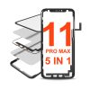 5IN1 With Frame (Front Glass + OCA+ Long Touch + OCA Preinstalled) Compatible for iPhone 11 Pro Max