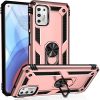 Armor Hybrid Military Case with Ring Kickstand for Moto G Stylus (2021) – Rose Golden