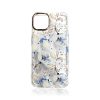 Luxury Clear Plated Leaf Flower Case for iPhone 13 – Blossom White