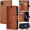 Goospery Mansoor Wallet Diary Case for Apple iPhone X/XS – Brown