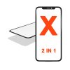 2IN1 With Frame (Front Glass + OCA Preinstalled) Compatible for iPhone X