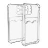 Slim Clear TPU Bumper with Card Holder for iPhone 12 Pro Max